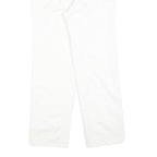LEE COOPER Womens White Regular Fit Straight Leg Trousers W28 L28 Cotton Blend