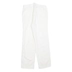 LEE COOPER Womens White Regular Fit Straight Leg Trousers W28 L28 Cotton Blend