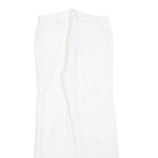 LEE COOPER Womens White Regular Fit Straight Leg Trousers W28 L28 Cotton Blend