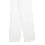 LEE COOPER Womens White Regular Fit Straight Leg Trousers W28 L28 Cotton Blend