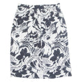 Womens Straight Skirt Black Knee Length Floral M