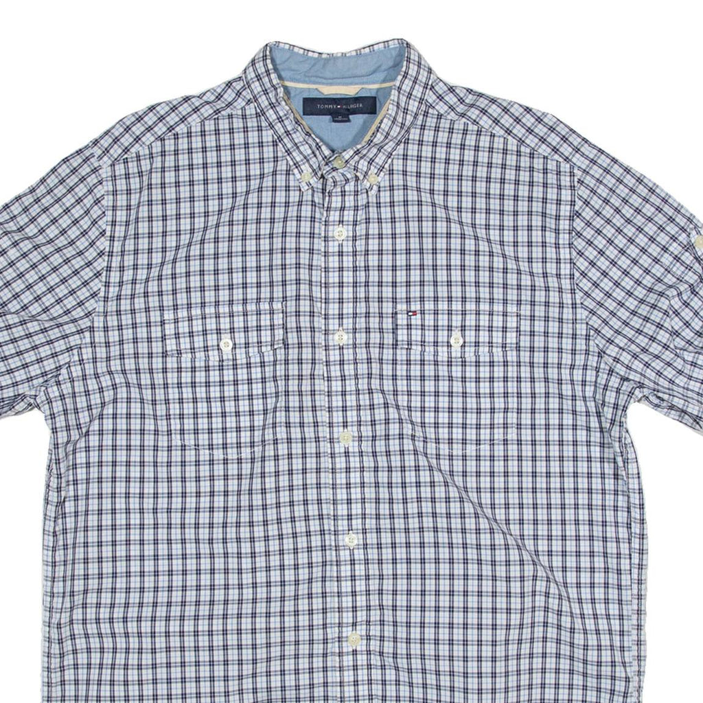 TOMMY HILFIGER Mens Shirt Blue Check M