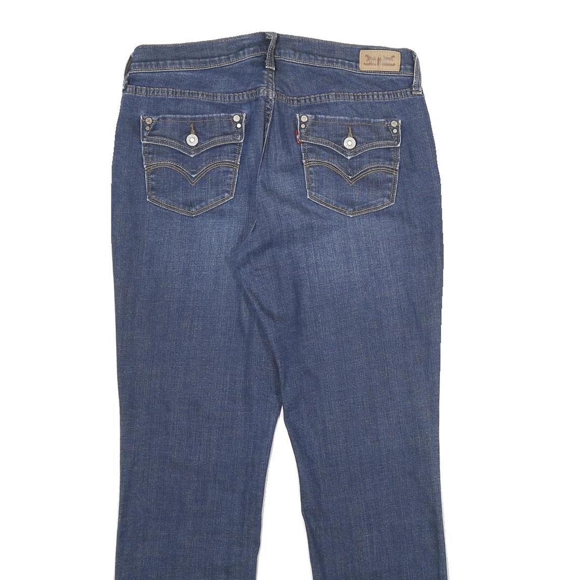 LEVI'S 505 Womens Jeans Blue Regular Straight Denim Medium W29 L30 Zip Cotton