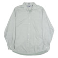TOMMY HILFIGER Mens Light Grey Cotton Shirt L Classic Fit Button Down Collar