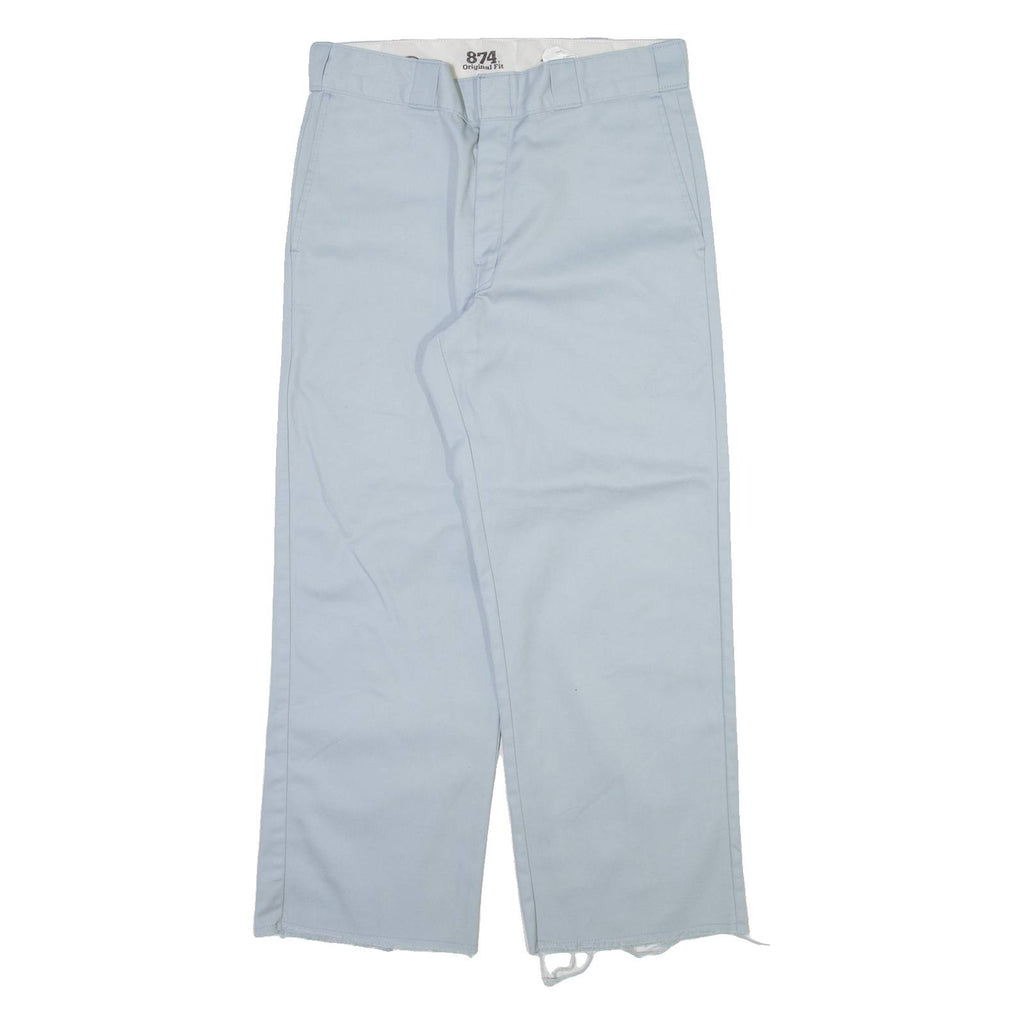 DICKIES 874 Workwear Mens Trousers Blue Regular Straight W32 L27