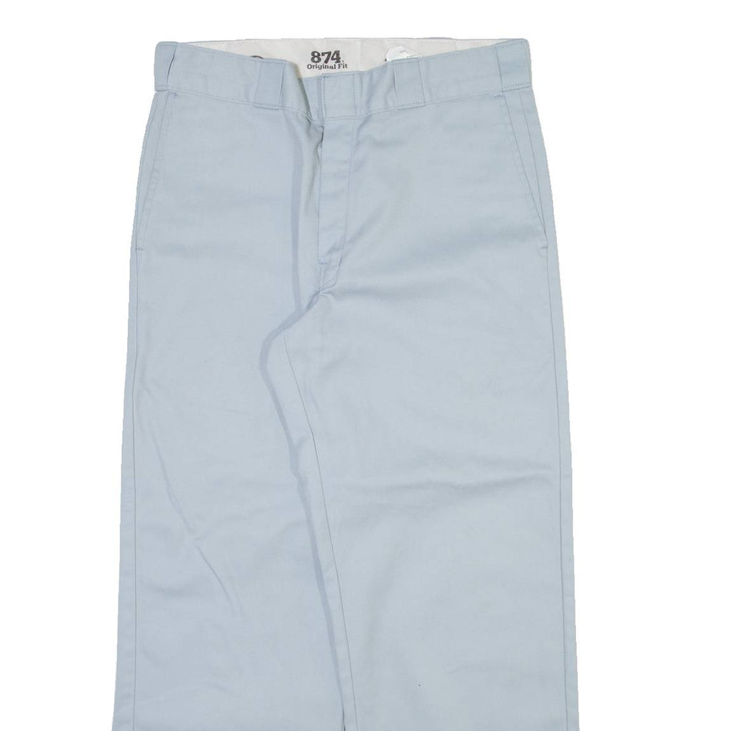 DICKIES 874 Workwear Mens Trousers Blue Regular Straight W32 L27