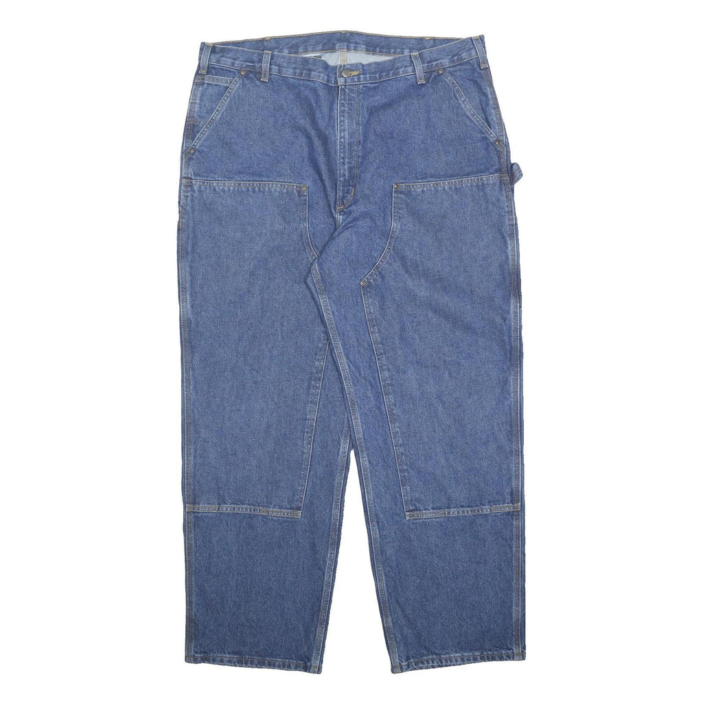 CARHARTT Mens Loose Blue Denim Loose Fit Jeans W42 L32 Workwear Durable