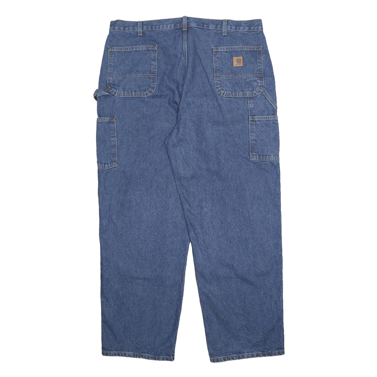 CARHARTT Mens Loose Blue Denim Loose Fit Jeans W42 L32 Workwear Durable