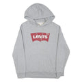 LEVI'S Mens Grey Hoodie S Cotton Blend Pullover Casual Sweatshirt