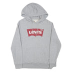 LEVI'S Mens Grey Hoodie S Cotton Blend Pullover Casual Sweatshirt