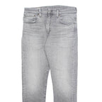 LEVI'S 512 BIG E Jeans Mens Grey Slim Tapered Stone Wash W31 L30