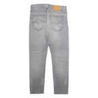 LEVI'S 512 BIG E Jeans Mens Grey Slim Tapered Stone Wash W31 L30