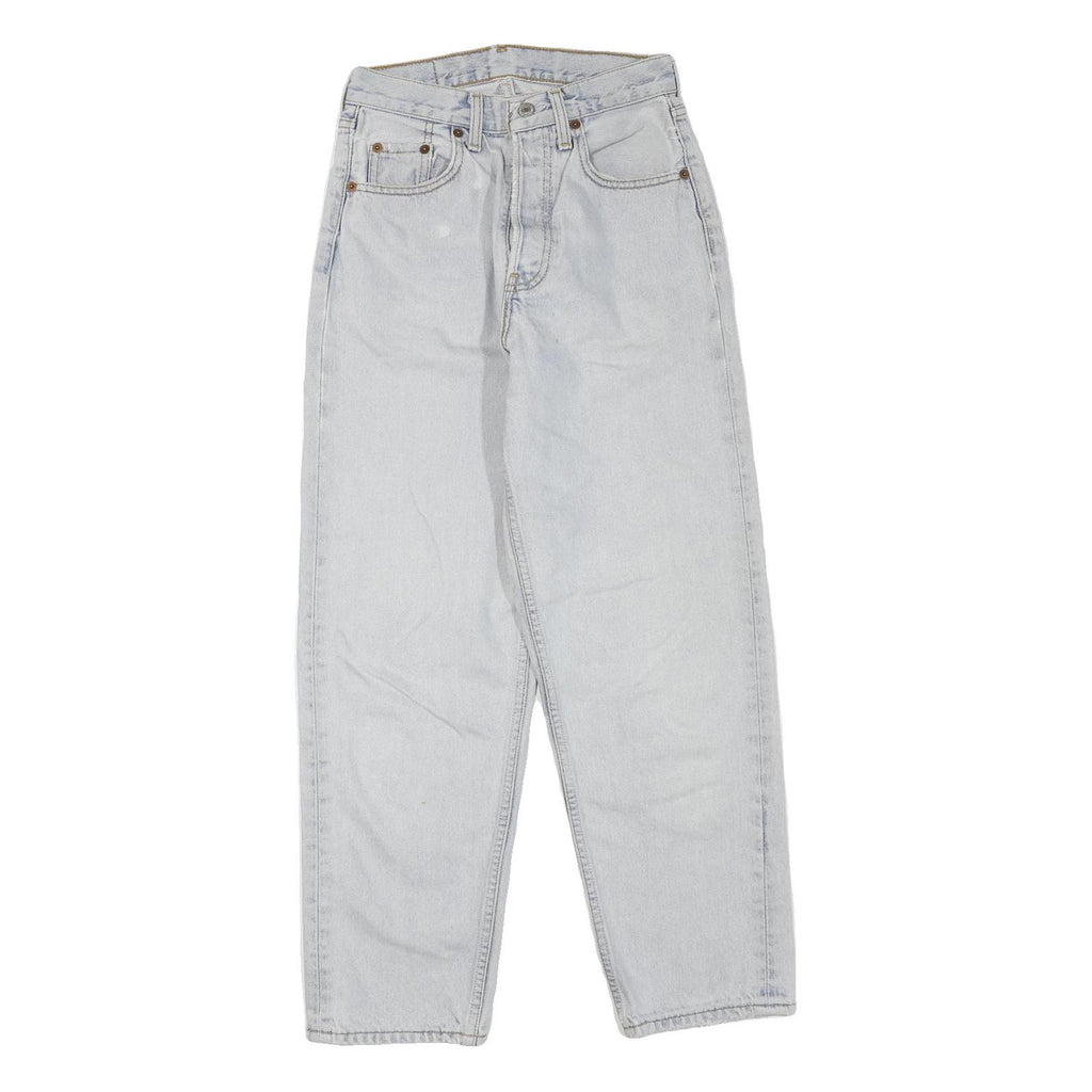 LEVI'S Womens Regular Fit Blue Denim Jeans W26 L27 Button Closure Classic Style
