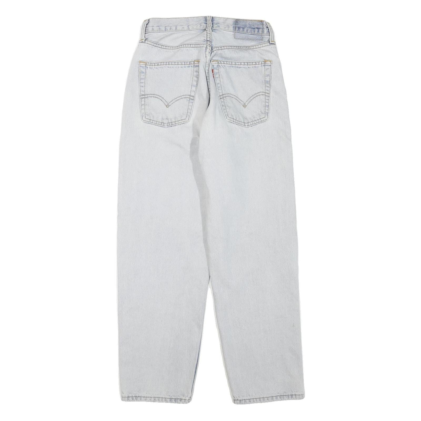 LEVI'S Womens Regular Fit Blue Denim Jeans W26 L27 Button Closure Classic Style