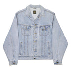 LEE Mens Blue Denim Jacket L Cotton Classic Button Closure Casual Retro