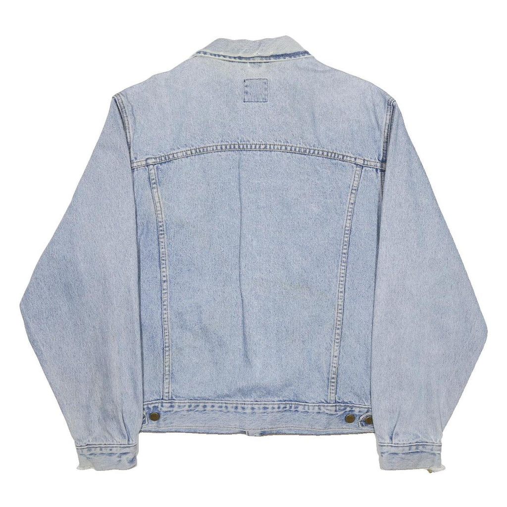 LEE Mens Blue Denim Jacket L Cotton Classic Button Closure Casual Retro