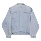 LEE Mens Blue Denim Jacket L Cotton Classic Button Closure Casual Retro