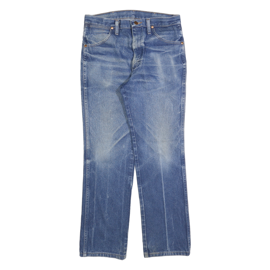 WRANGLER Mens Regular Fit Blue Denim Jeans W31 L30 Classic Zip Closure