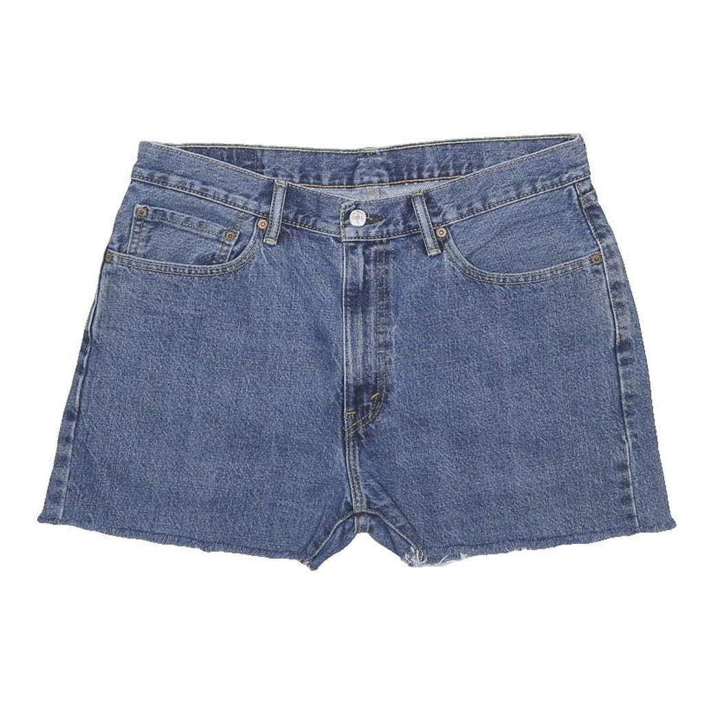 LEVI'S Womens Denim Blue Casual Shorts XL W36 505 Classic Fit Cotton