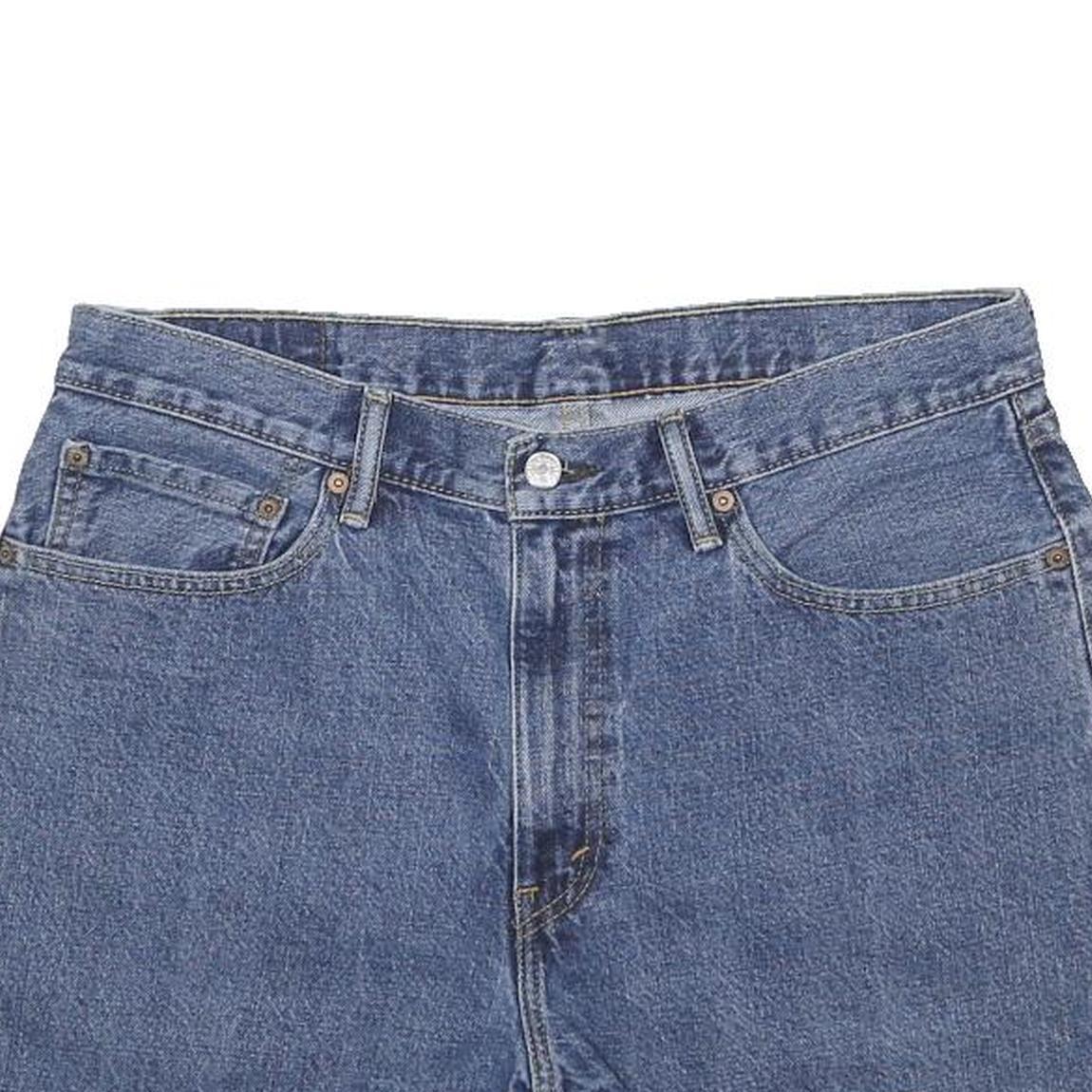 LEVI'S Womens Denim Blue Casual Shorts XL W36 505 Classic Fit Cotton