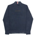 TOMMY HILFIGER Mens Jumper Blue High Neck Tight Knit M