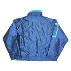 KAELIN Mens Blue Nylon Zip Jacket XL Colourblock Outdoor Lightweight