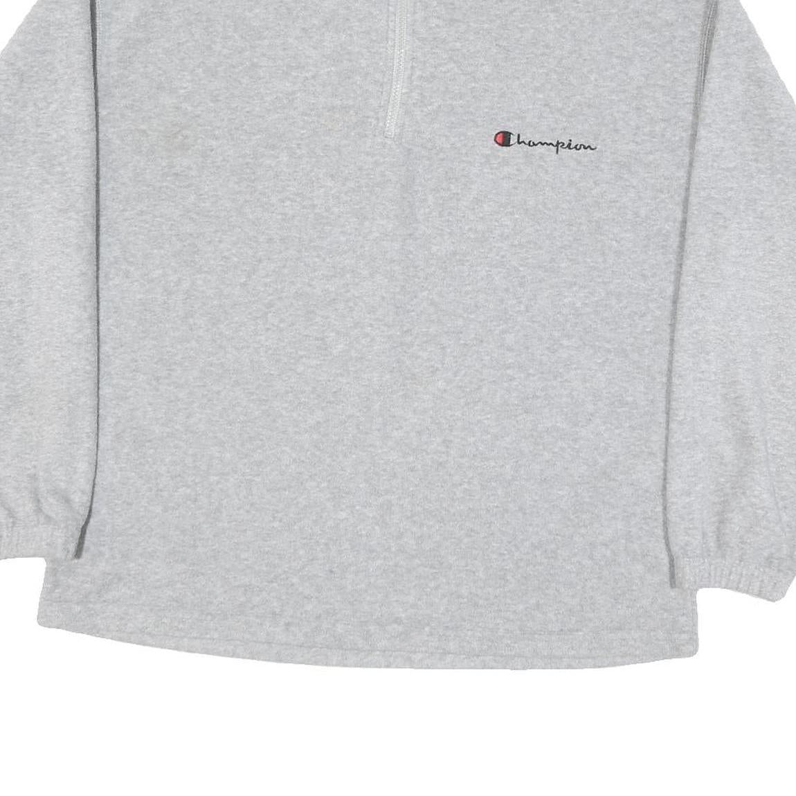 CHAMPION Mens Grey Pullover Cotton Blend Jumper Crew Neck M Casual Style