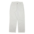 RIDERS Mens Cotton Blend White Regular Straight Trousers W28 L28 Casual Wear