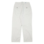 RIDERS Mens Cotton Blend White Regular Straight Trousers W28 L28 Casual Wear