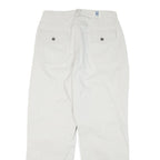 RIDERS Mens Cotton Blend White Regular Straight Trousers W28 L28 Casual Wear