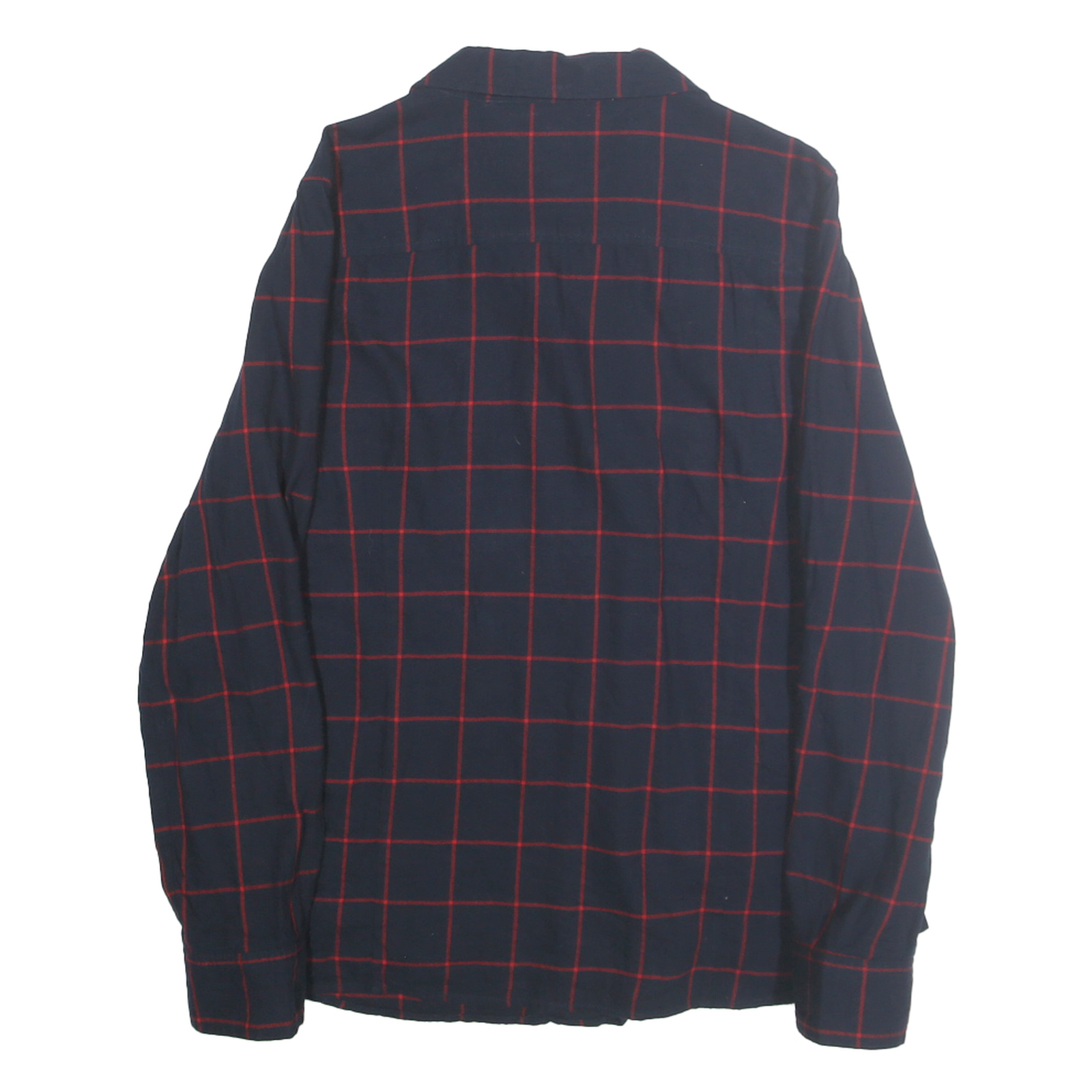TOMMY HILFIGER Womens Blue & Red Checked Cotton Shirt L Long Sleeve Casual