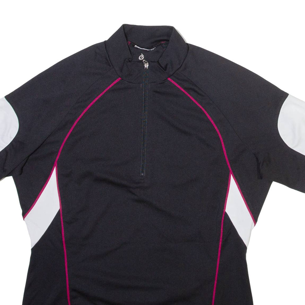 GONSO Womens Jersey Black 1/4 Zip M