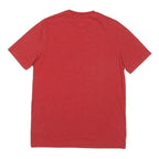 CHAMPION Mens Red Graphic T-Shirt S Short Sleeve Crew Neck Classic Cotton Blend