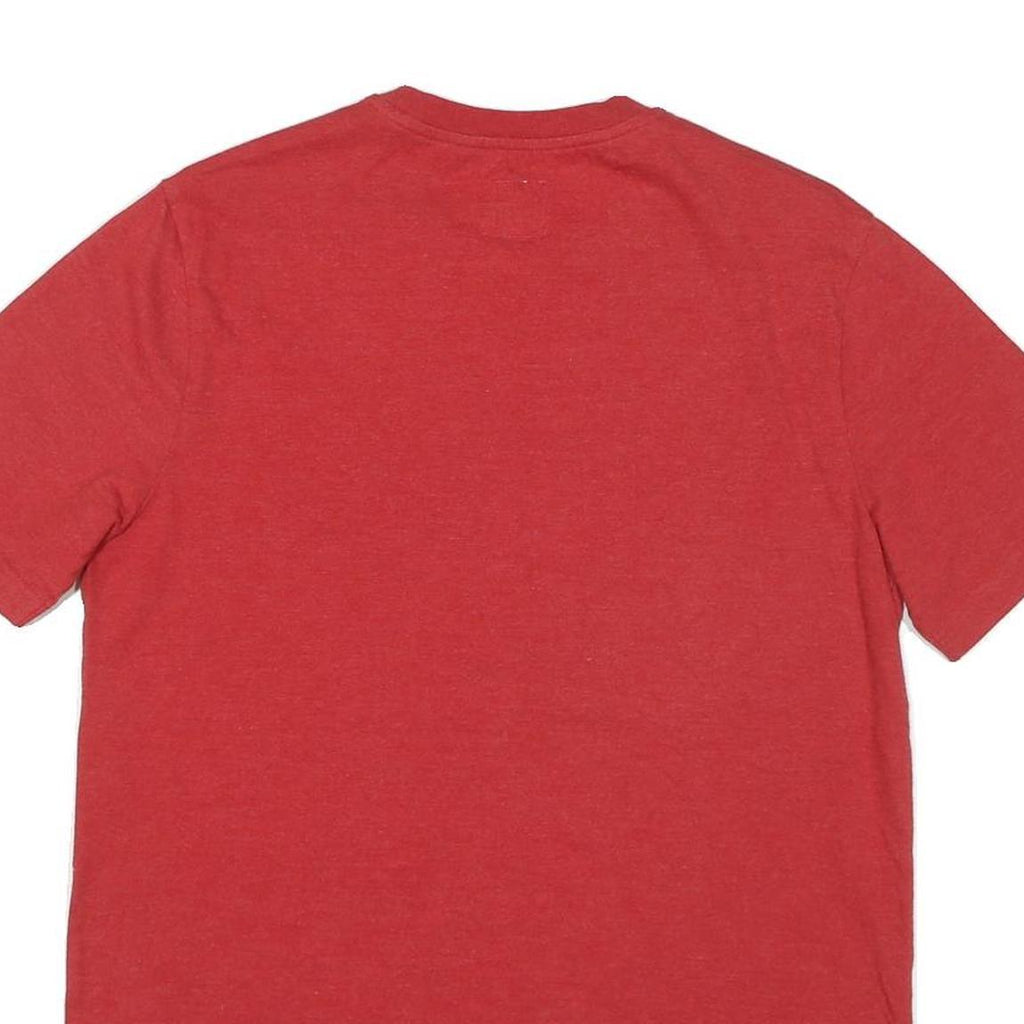 CHAMPION Mens Red Graphic T-Shirt S Short Sleeve Crew Neck Classic Cotton Blend