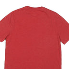 CHAMPION Mens Red Graphic T-Shirt S Short Sleeve Crew Neck Classic Cotton Blend