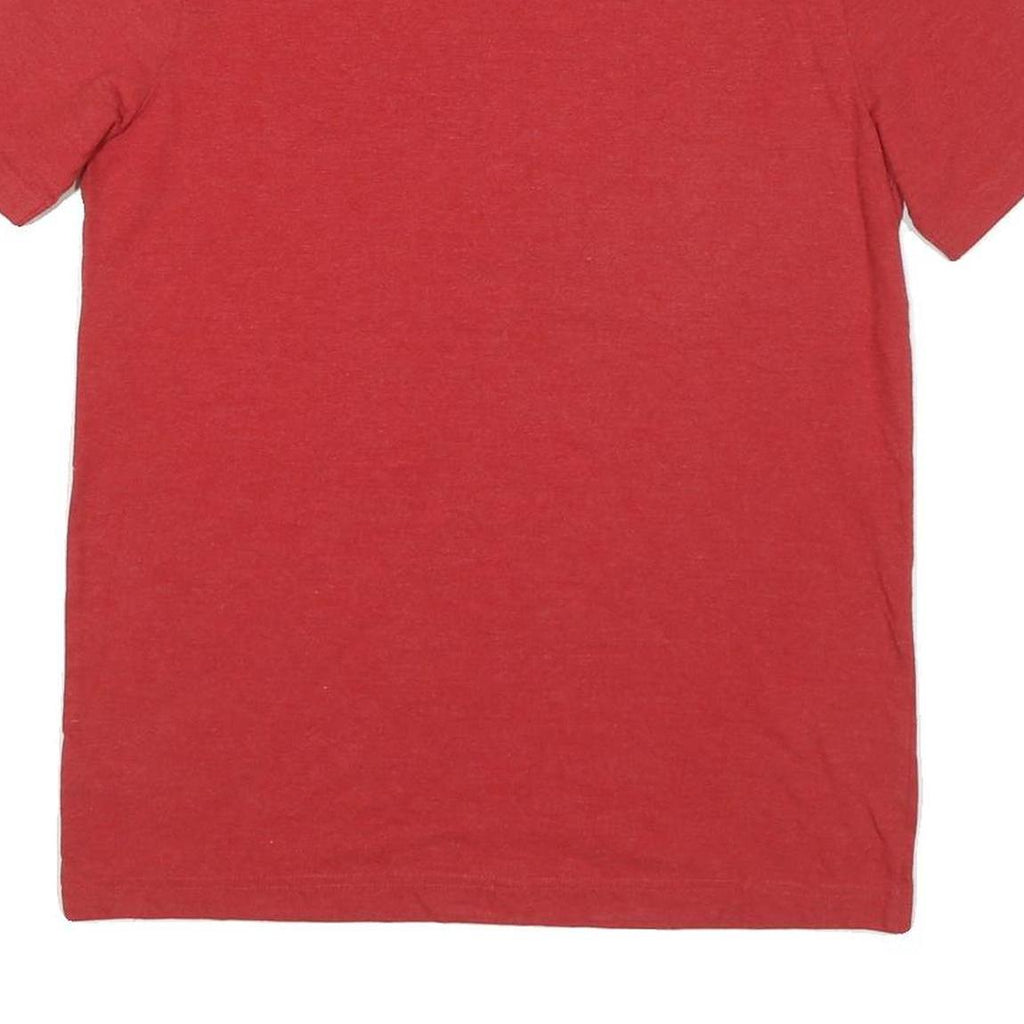 CHAMPION Mens Red Graphic T-Shirt S Short Sleeve Crew Neck Classic Cotton Blend