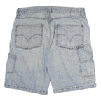 LEVI'S Mens Denim Blue Carpenter Casual Shorts XL W40 Functional Pockets