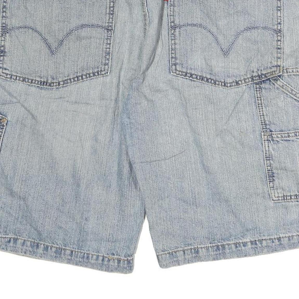 LEVI'S Mens Denim Blue Carpenter Casual Shorts XL W40 Functional Pockets