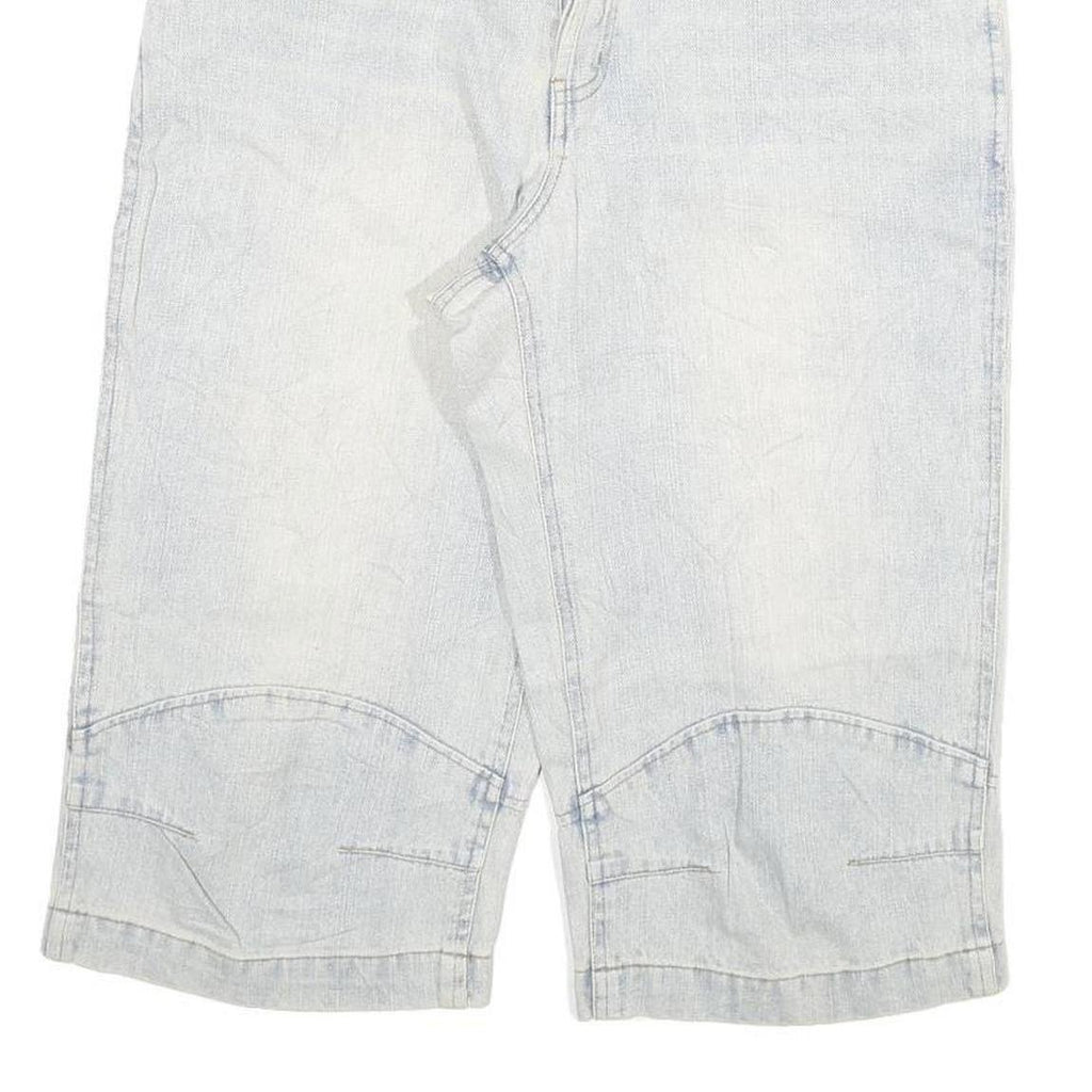 COYOTE Mens Shorts Blue Casual L W30 Cotton Blend Button Closure