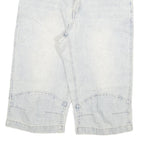 COYOTE Mens Shorts Blue Casual L W30 Cotton Blend Button Closure