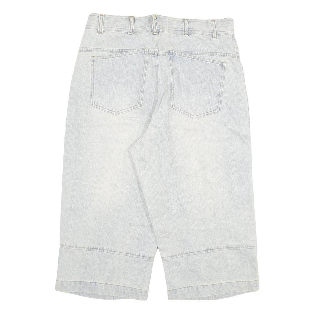 COYOTE Mens Shorts Blue Casual L W30 Cotton Blend Button Closure