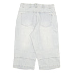 COYOTE Mens Shorts Blue Casual L W30 Cotton Blend Button Closure