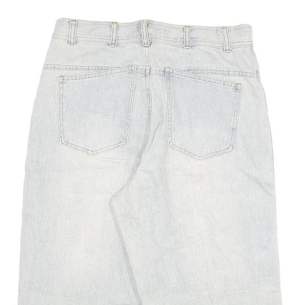 COYOTE Mens Shorts Blue Casual L W30 Cotton Blend Button Closure