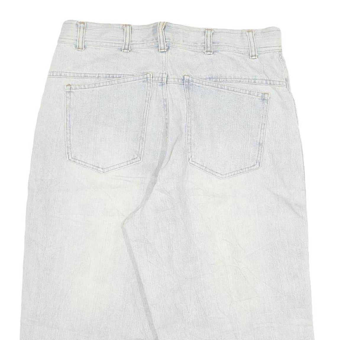 COYOTE Mens Shorts Blue Casual L W30 Cotton Blend Button Closure