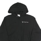 CHAMPION REVERSE WEAVE Mens Black Everlight Solar Logo Hoodie M Cotton Blend