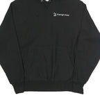 CHAMPION REVERSE WEAVE Mens Black Everlight Solar Logo Hoodie M Cotton Blend