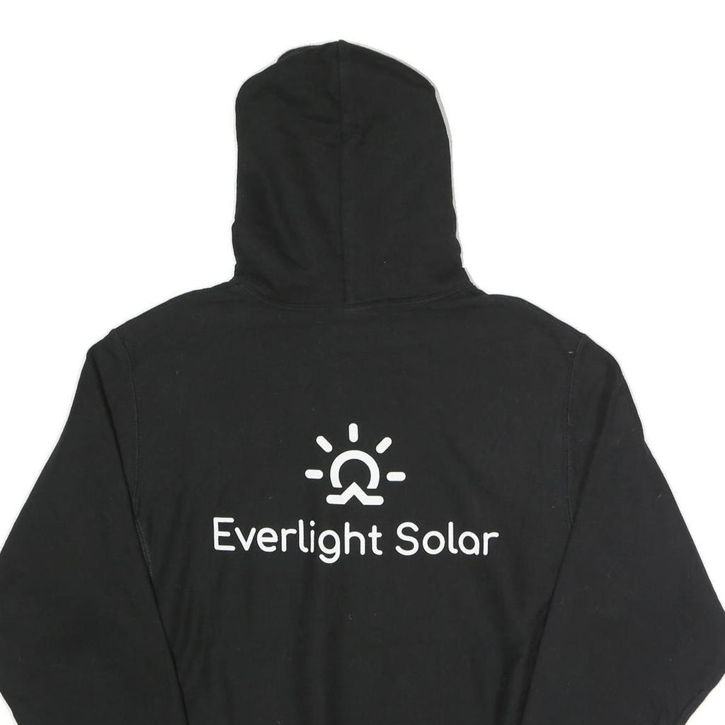 CHAMPION REVERSE WEAVE Mens Black Everlight Solar Logo Hoodie M Cotton Blend