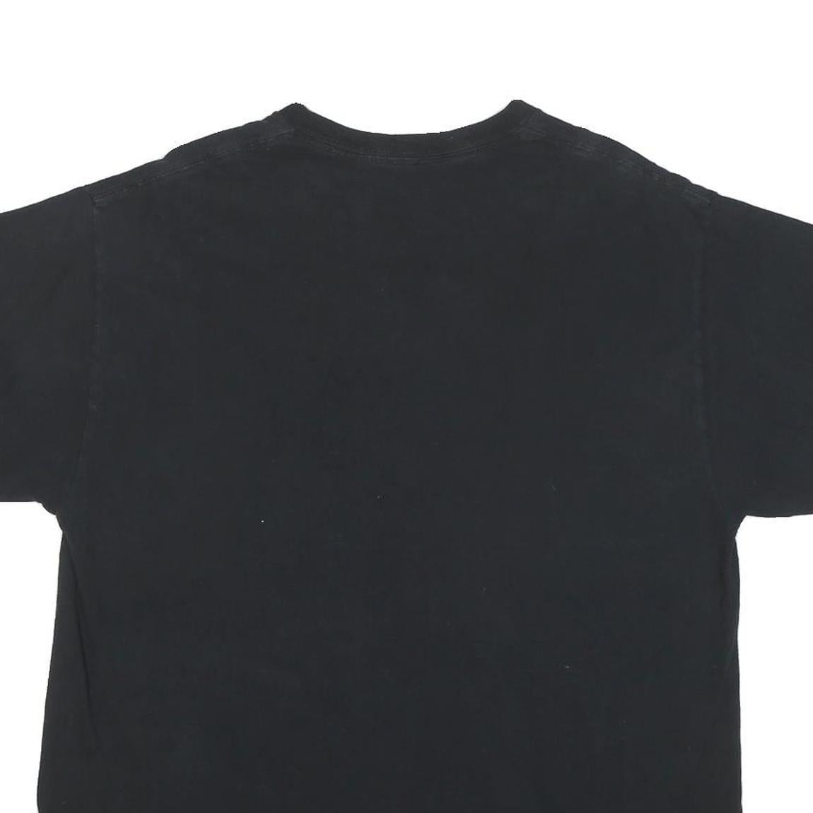 2PAC Mens Black Graphic T-Shirt L Short Sleeve Crew Neck Rap Icon Merchandise