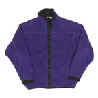 REI Womens Purple Jacket S Polyester Blend Fleece Zip Outdoor Lightweight Warm
