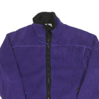 REI Womens Purple Jacket S Polyester Blend Fleece Zip Outdoor Lightweight Warm